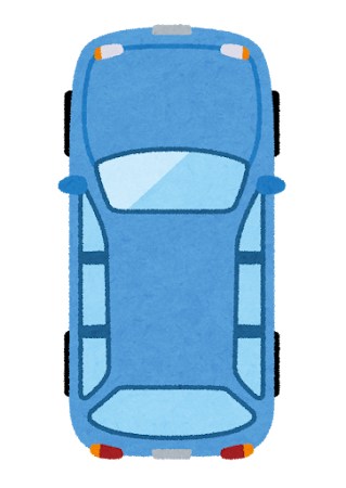 360度カメラで車を確認するイラスト