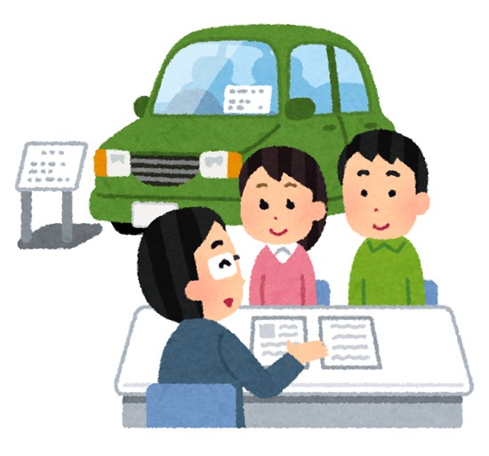 自動車ディーラーの担当者
